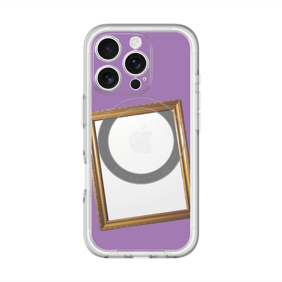 スリムプロテクションプレミアムケース with MagSafe［ Photo Frame - Purple ］