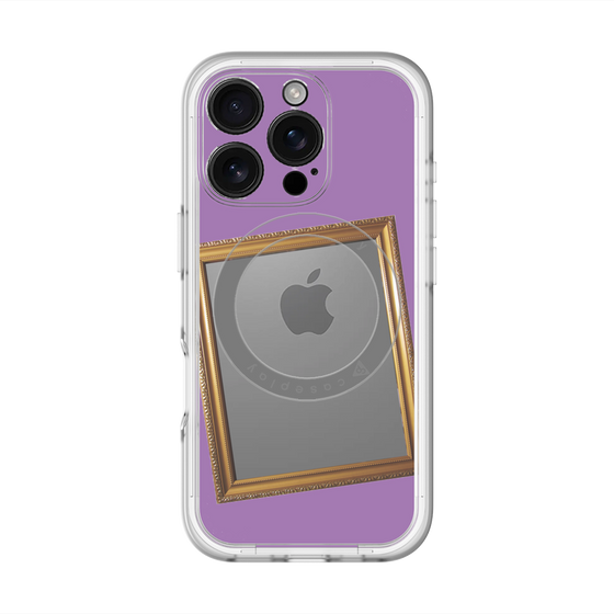 スリムプロテクションプレミアムケース with MagSafe［ Photo Frame - Purple ］