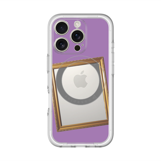 スリムプロテクションプレミアムケース with MagSafe［ Photo Frame - Purple ］