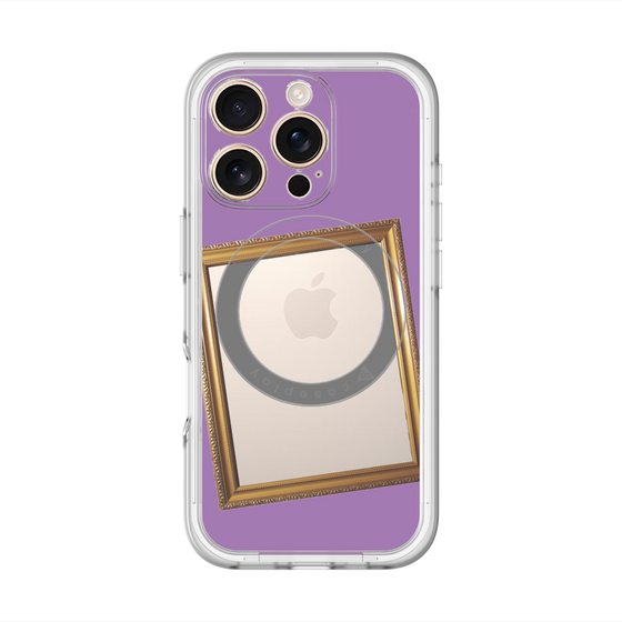 スリムプロテクションプレミアムケース with MagSafe［ Photo Frame - Purple ］