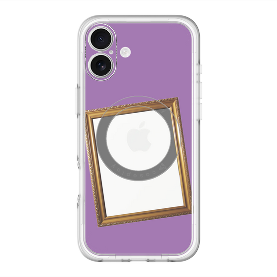 スリムプロテクションプレミアムケース with MagSafe［ Photo Frame - Purple ］
