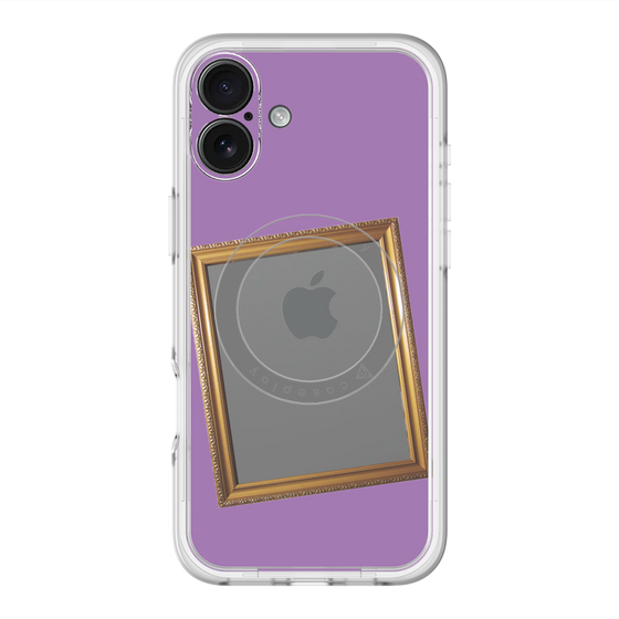 スリムプロテクションプレミアムケース with MagSafe［ Photo Frame - Purple ］