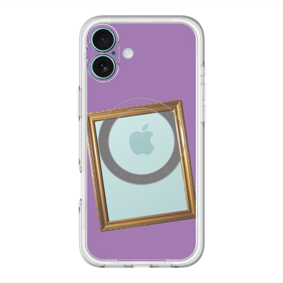 スリムプロテクションプレミアムケース with MagSafe［ Photo Frame - Purple ］