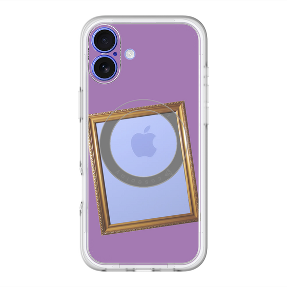 スリムプロテクションプレミアムケース with MagSafe［ Photo Frame - Purple ］