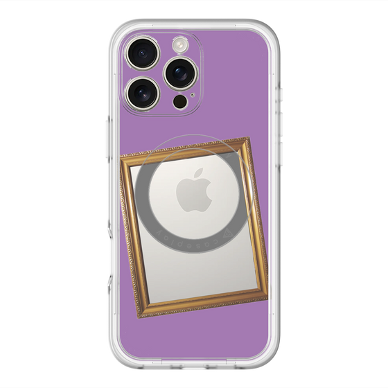 スリムプロテクションプレミアムケース with MagSafe［ Photo Frame - Purple ］