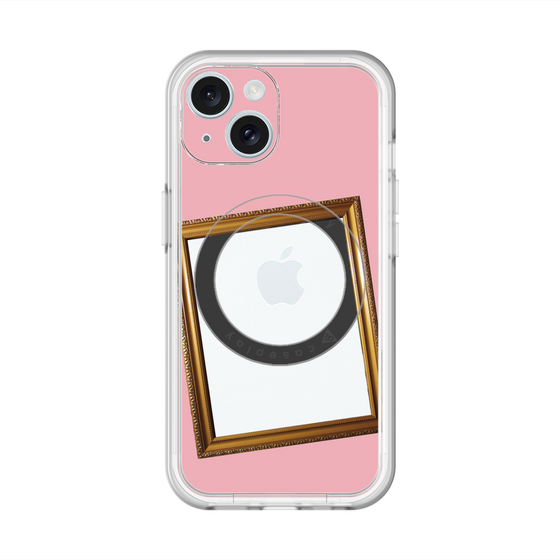 スリムプロテクションプレミアムケース with MagSafe［ Photo Frame - Pink ］