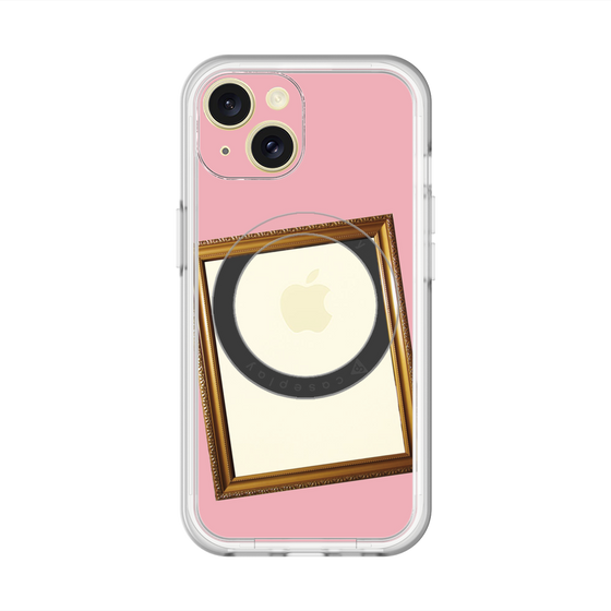 スリムプロテクションプレミアムケース with MagSafe［ Photo Frame - Pink ］