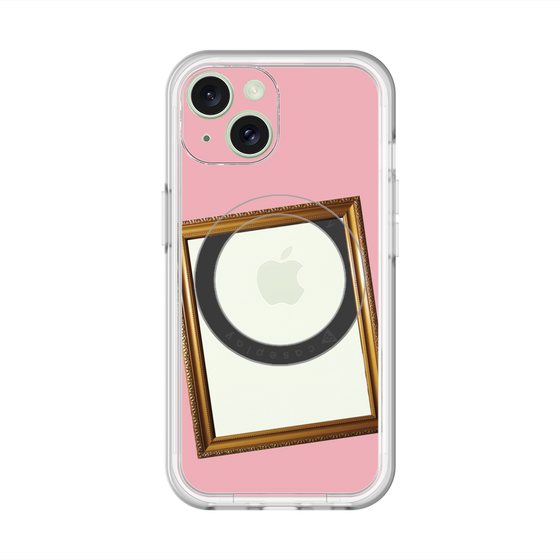 スリムプロテクションプレミアムケース with MagSafe［ Photo Frame - Pink ］