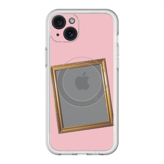 スリムプロテクションプレミアムケース with MagSafe［ Photo Frame - Pink ］