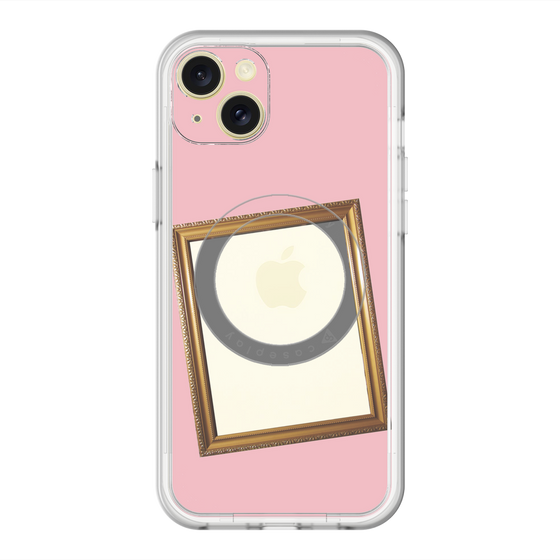 スリムプロテクションプレミアムケース with MagSafe［ Photo Frame - Pink ］