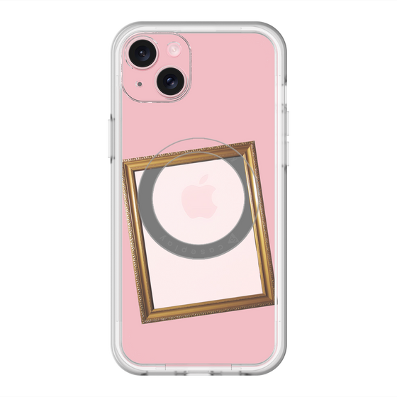 スリムプロテクションプレミアムケース with MagSafe［ Photo Frame - Pink ］
