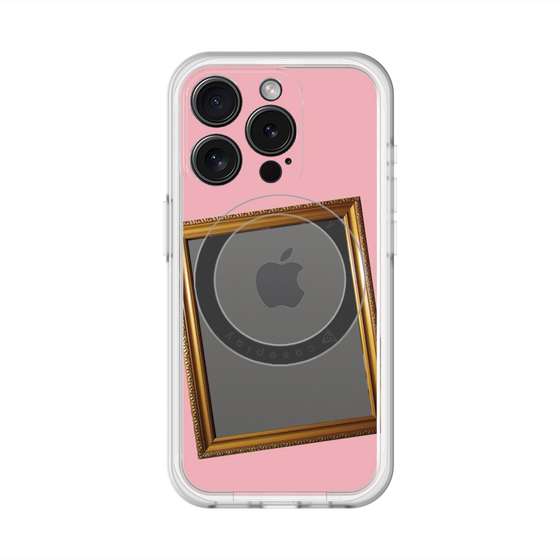 スリムプロテクションプレミアムケース with MagSafe［ Photo Frame - Pink ］