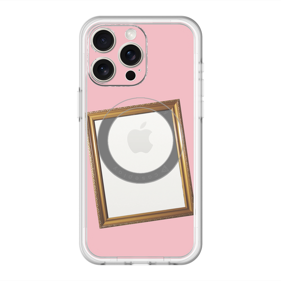 スリムプロテクションプレミアムケース with MagSafe［ Photo Frame - Pink ］