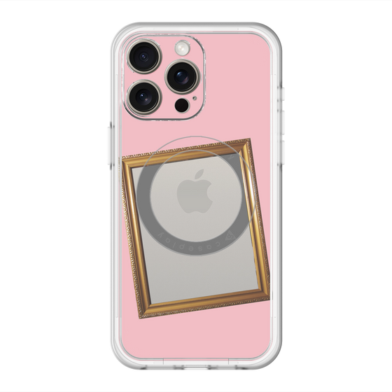 スリムプロテクションプレミアムケース with MagSafe［ Photo Frame - Pink ］
