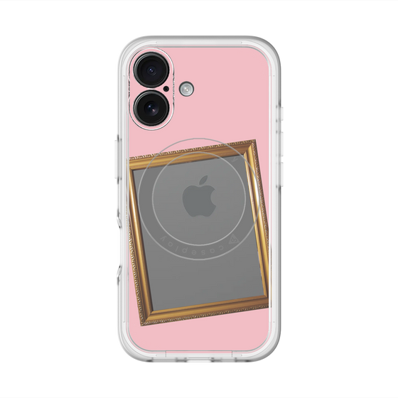 スリムプロテクションプレミアムケース with MagSafe［ Photo Frame - Pink ］