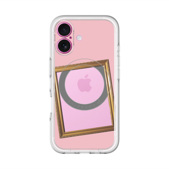 スリムプロテクションプレミアムケース with MagSafe［ Photo Frame - Pink ］