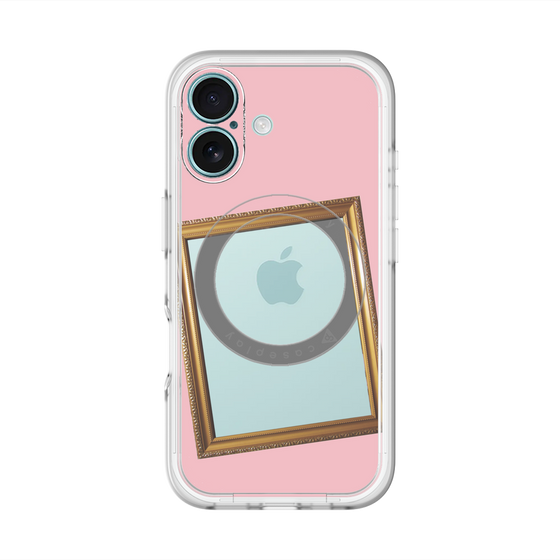 スリムプロテクションプレミアムケース with MagSafe［ Photo Frame - Pink ］