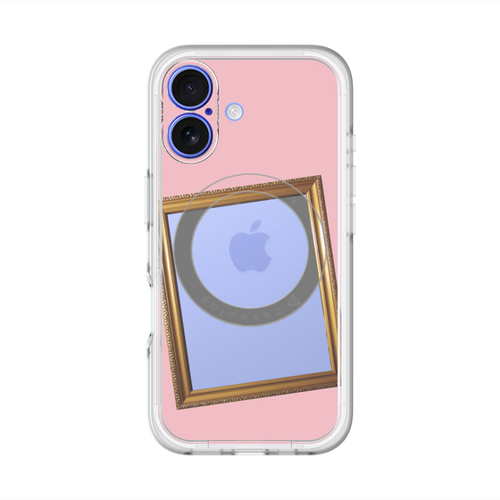 スリムプロテクションプレミアムケース with MagSafe［ Photo Frame - Pink ］