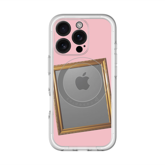 スリムプロテクションプレミアムケース with MagSafe［ Photo Frame - Pink ］