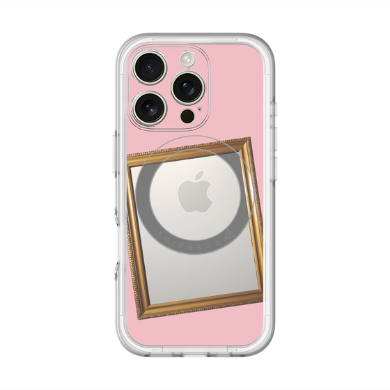 スリムプロテクションプレミアムケース with MagSafe［ Photo Frame - Pink ］