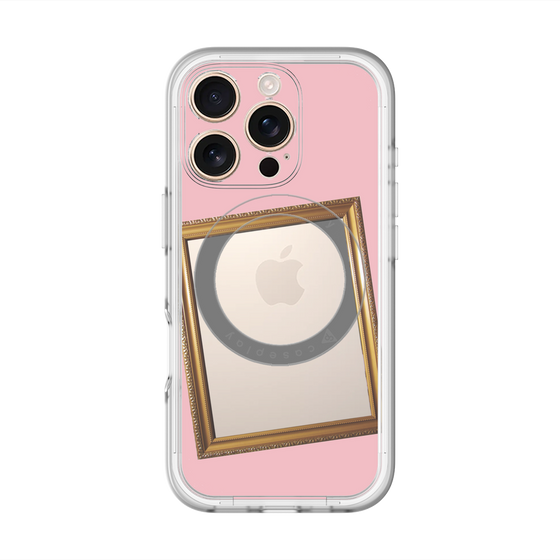 スリムプロテクションプレミアムケース with MagSafe［ Photo Frame - Pink ］