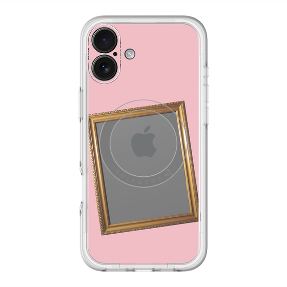スリムプロテクションプレミアムケース with MagSafe［ Photo Frame - Pink ］
