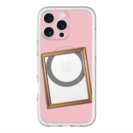 スリムプロテクションプレミアムケース with MagSafe［ Photo Frame - Pink ］