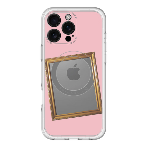 スリムプロテクションプレミアムケース with MagSafe［ Photo Frame - Pink ］