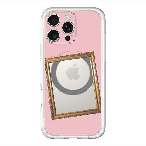 スリムプロテクションプレミアムケース with MagSafe［ Photo Frame - Pink ］