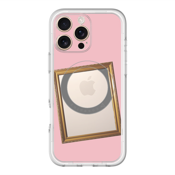 スリムプロテクションプレミアムケース with MagSafe［ Photo Frame - Pink ］