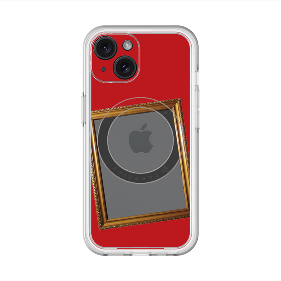 スリムプロテクションプレミアムケース with MagSafe［ Photo Frame - Red ］