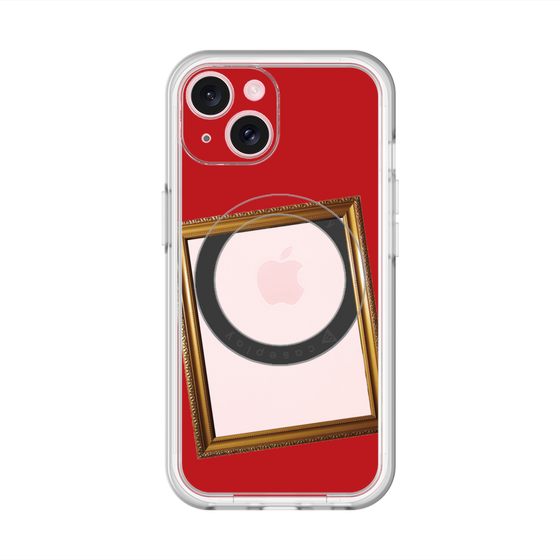 スリムプロテクションプレミアムケース with MagSafe［ Photo Frame - Red ］