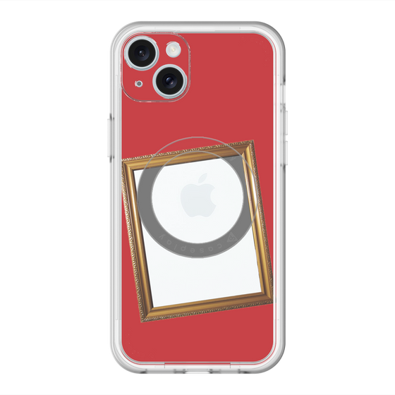 スリムプロテクションプレミアムケース with MagSafe［ Photo Frame - Red ］