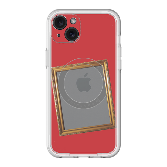 スリムプロテクションプレミアムケース with MagSafe［ Photo Frame - Red ］