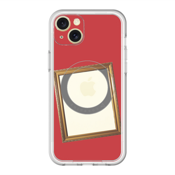 スリムプロテクションプレミアムケース with MagSafe［ Photo Frame - Red ］