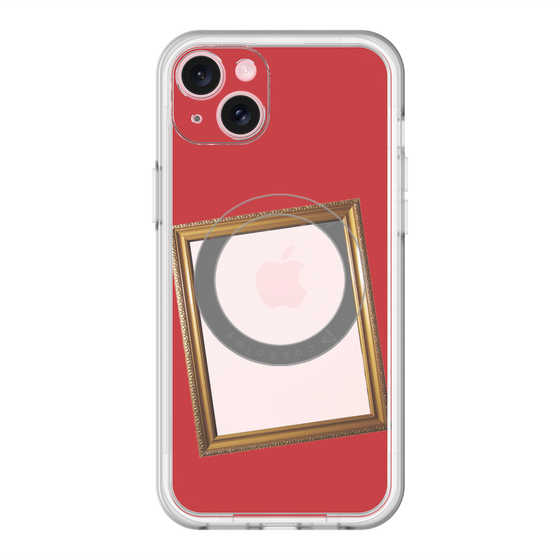 スリムプロテクションプレミアムケース with MagSafe［ Photo Frame - Red ］