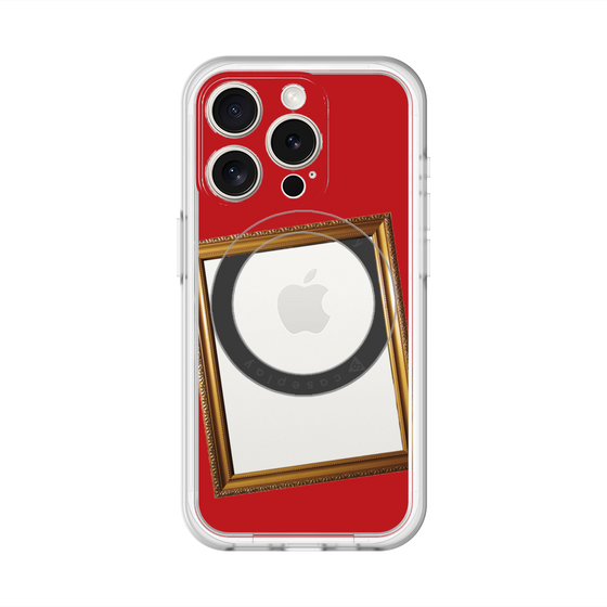スリムプロテクションプレミアムケース with MagSafe［ Photo Frame - Red ］