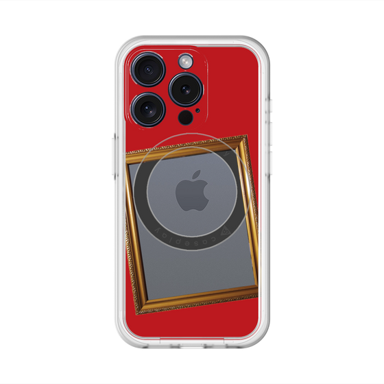スリムプロテクションプレミアムケース with MagSafe［ Photo Frame - Red ］