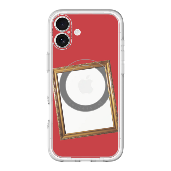 スリムプロテクションプレミアムケース with MagSafe［ Photo Frame - Red ］