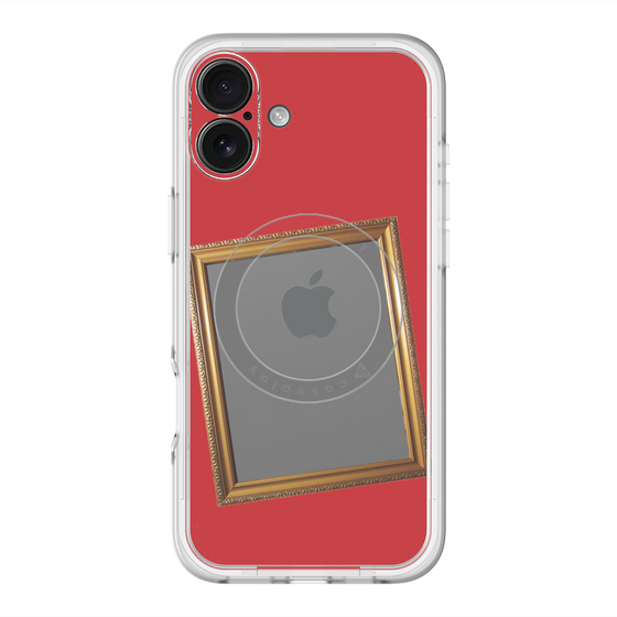 スリムプロテクションプレミアムケース with MagSafe［ Photo Frame - Red ］