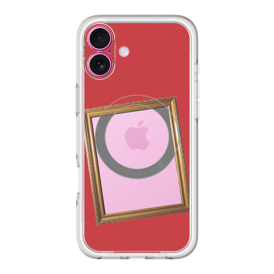 スリムプロテクションプレミアムケース with MagSafe［ Photo Frame - Red ］