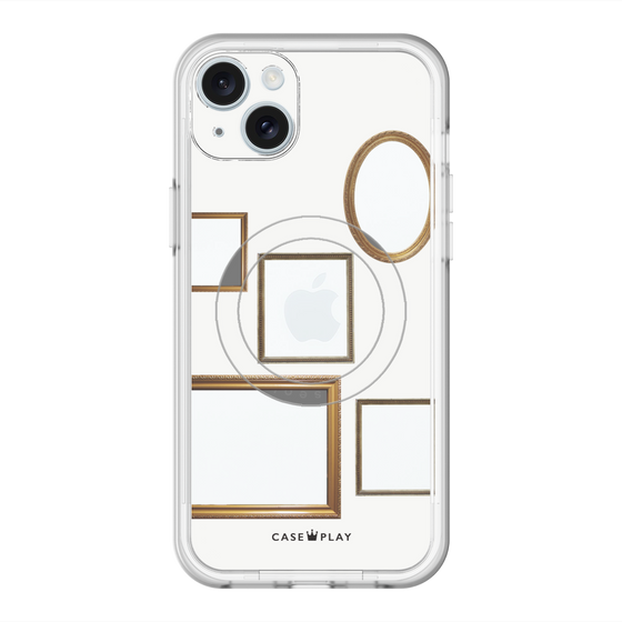 スリムプロテクションプレミアムケース with MagSafe［ Photo Frames - White ］