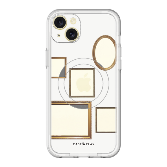 スリムプロテクションプレミアムケース with MagSafe［ Photo Frames - White ］