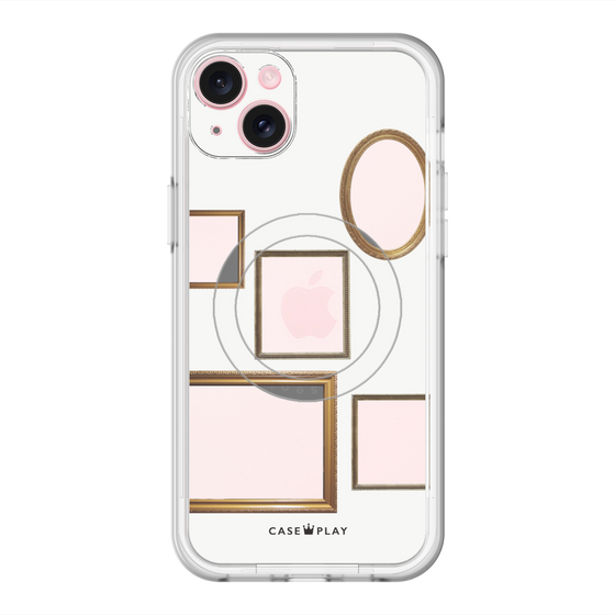 スリムプロテクションプレミアムケース with MagSafe［ Photo Frames - White ］