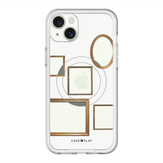 スリムプロテクションプレミアムケース with MagSafe［ Photo Frames - White ］