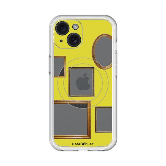 スリムプロテクションプレミアムケース with MagSafe［ Photo Frames - Yellow ］