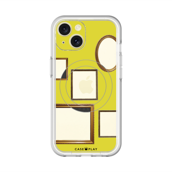 スリムプロテクションプレミアムケース with MagSafe［ Photo Frames - Yellow ］