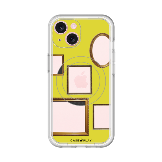 スリムプロテクションプレミアムケース with MagSafe［ Photo Frames - Yellow ］
