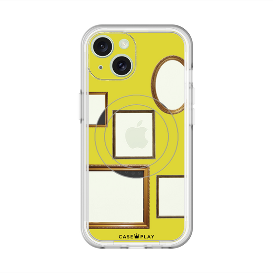 スリムプロテクションプレミアムケース with MagSafe［ Photo Frames - Yellow ］
