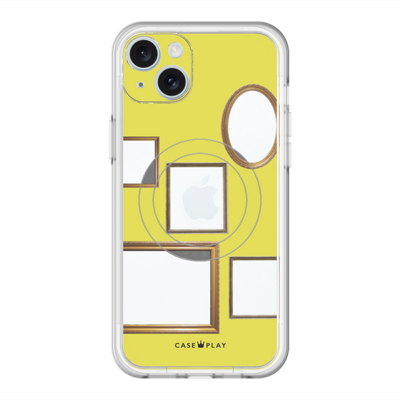 スリムプロテクションプレミアムケース with MagSafe［ Photo Frames - Yellow ］
